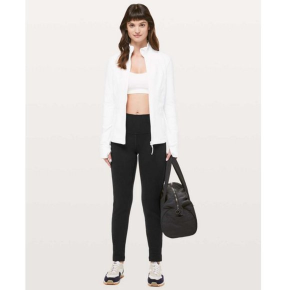 Lululemon Wunder Lounge Pant 30" Black Size 12 Cotton Fleece - Picture 3 of 12